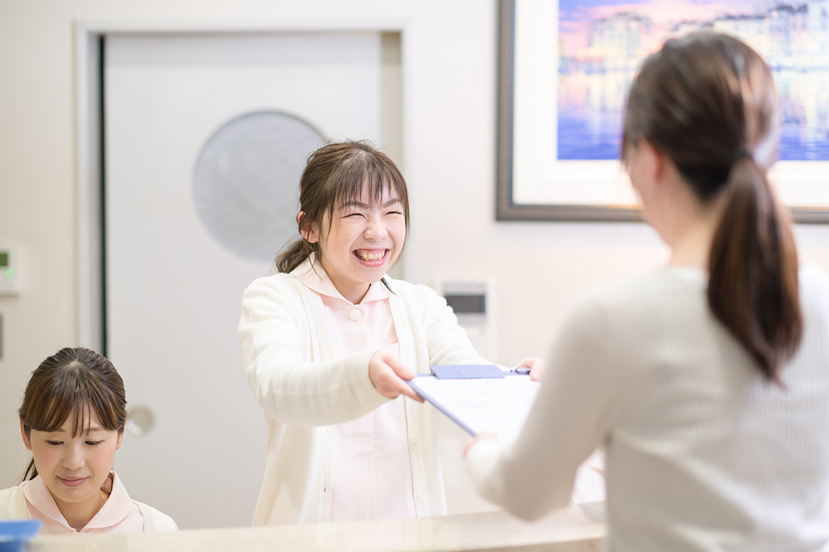 受付の様子